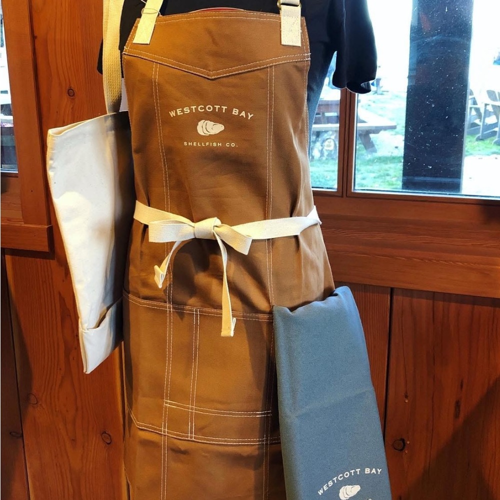 Westcott Bay Shellfish Co. RARE Brown Apron
